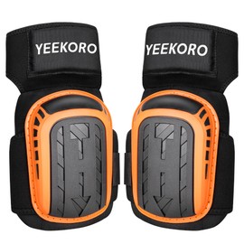 YEEKORO Knee Pads for Work, Heavy Duty Knee Pads with EVA Padding For Construction Gardening Flooring，1 Pair Double Thickness Knee Pads for Men and Women