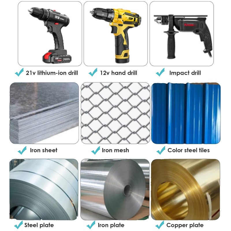 Electric Drill Plate Cutter, Electric Sheet Metal Drill Shear Attachment