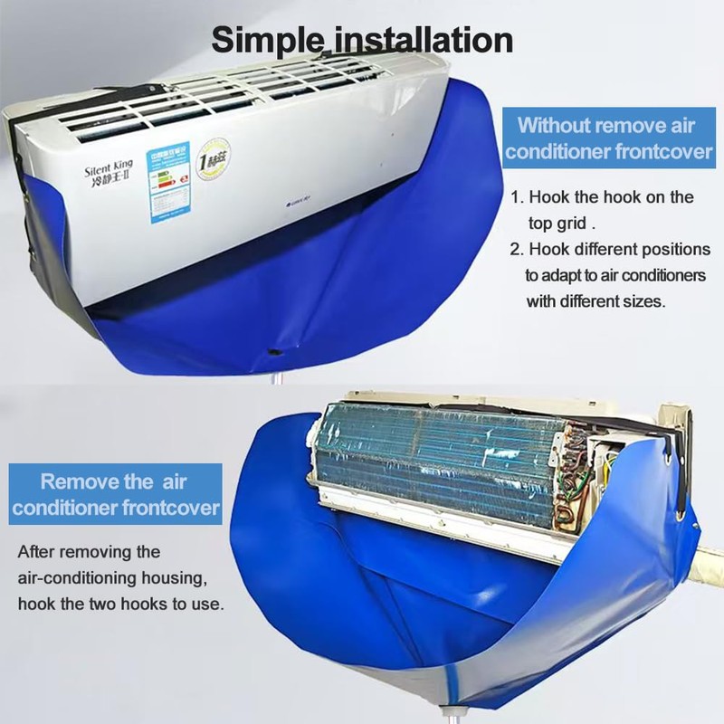 Ac Cleaning Bag with Wall Protection Cloth, 13Pcs Mini Split