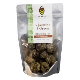 10 Blooming Flower Tea - 5 Jasmine and 5 Green