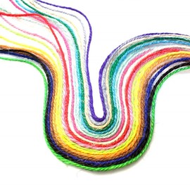 1 Roll(50m, About 54 Yards) Christmas Decor Colored Jute Twine Jute String for Jewelry Making Craft Project, 2mm（Light Purple）