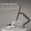 Single Monitor Mount, Gas Spring Gaming Monitor Arm Stand, 17-30
