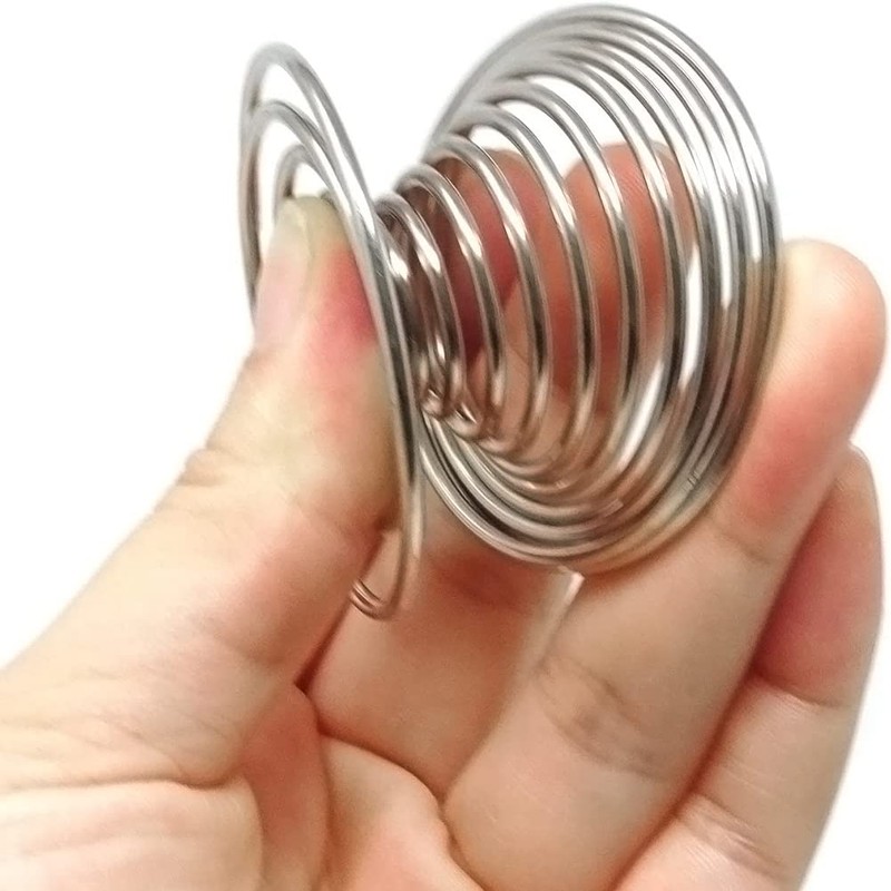 Set of 3 Stainless Steel Spring Wire Trays Egg Cup