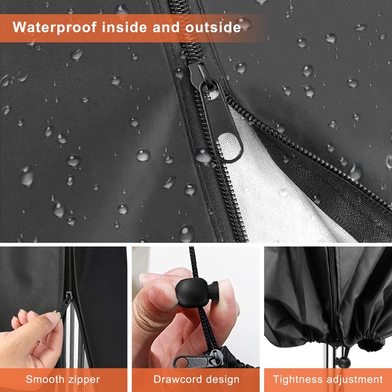 Newthinking Rotary Washing Line Cover, 210D Heavy Duty Waterproof Washing