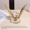 Flying Eagle Statue Modern Abstract Metal Eagle Crystal Ball Figurine