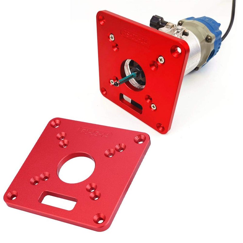 Router Table Insert Plate Woodworking Aluminum Alloy 6061 Anodic Oxidation