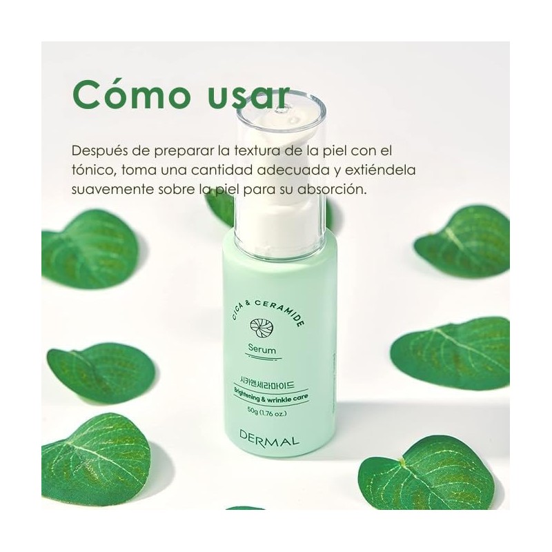 DERMAL - Suero Facial Calmante con Cicamida, Alivia el Enrojecimiento