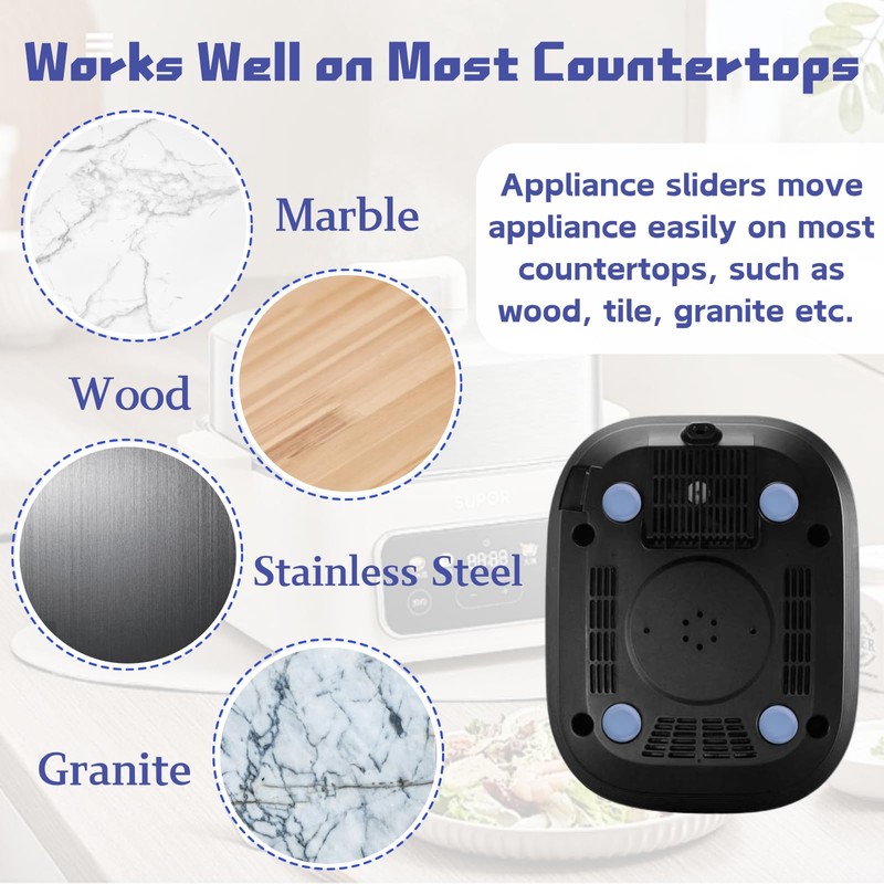 Small Appliance Slider, Countertop Appliance Sliders for Kitchen Appliances, Mixer,