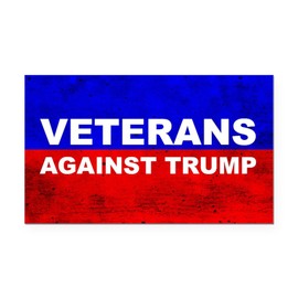 CafePress Veterans Against Trump Rectangle Car Bumper Magnet