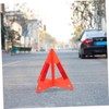Ciieeo 3pcs Foldable Reflective Warning Triangle Set for Emergency Roadside