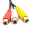 30cm AV Cable 4 Pin S-Video to 3 RCA Female