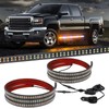 XRIDONSEN 2PCS 70 inch Truck Strobe Lights Strip 864 LED