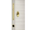 bricoleva.it Sliding Door Lock Set Round Rosette with Key Handle