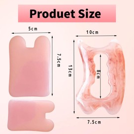 Body Guasha Massage Tool for Cellulite and Toning,with 2PCS Ancient Coin Scrapers Soothing and Relaxing Muscles Suitable for Women,Men,Back,Neck,Legs,Face (Pink)