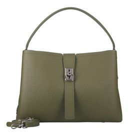 Balcos Serena Women's Shrink Leather 2-Way Shoulder Bag, red