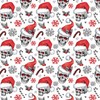 RUSPEPA Gothic Christmas Wrapping Paper Roll for Men Women, Mini