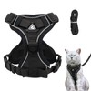 Grantop Adjustable Cat Harness, Escape-Proof Cat Harness with Lead Set,