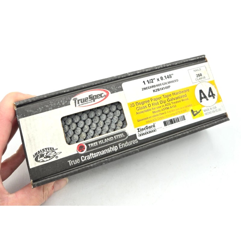 True Spec Halsteel 1-1/2" x 0.148 Hot Dip Galv Paper