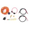 Electric Cooling Fan Wiring Harness Kit Dual Single 165/185 W/Thermostat