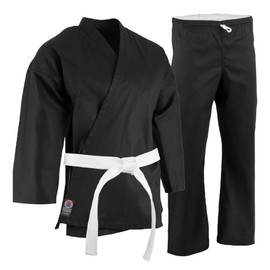 Proforce 5oz Ultra Light Weight Karate Gi/Uniform - Black - Size 0
