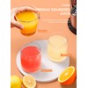 FOHERE Orange Juicer Squeezer Electric Citrus Juicer with Two Interchangeable