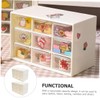Hohopeti 2pcs Multi-functional Drawer Storage Box Clear Organizer for Jewelry