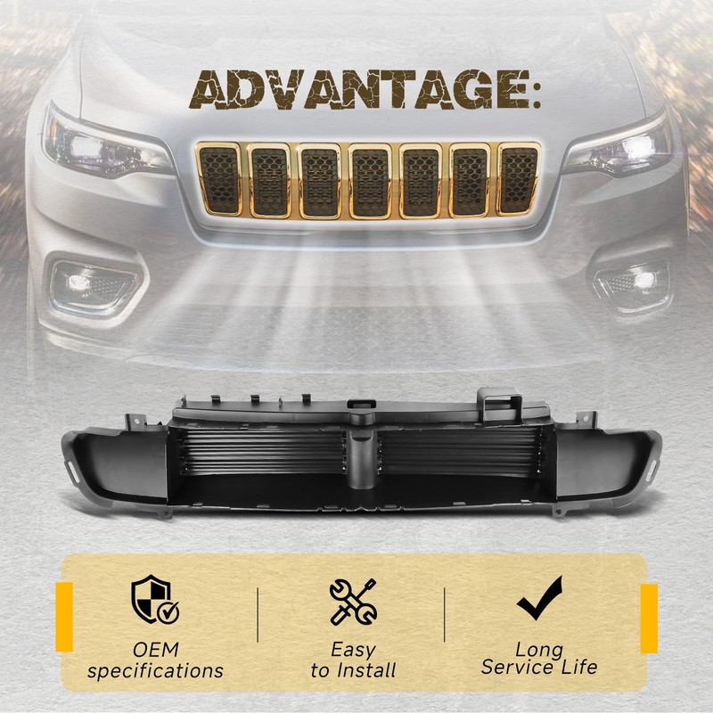 WildGear Active Grille Shutter Fit for Jeep Cherokee 2014-2018# 601-424;