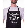 Print4U Customise This Apron Chief Gin Taster Any Name Here