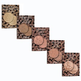 H.E. Harris & Co US Small Cent Coin Folder 1857 – Date Five Volume Set #’s 2671, 2672, 2673, 2674, 4002