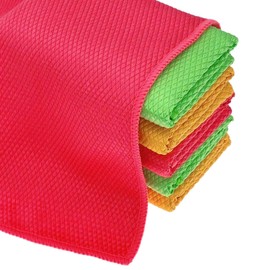 CZandCZ Microfibre Cleaning Cloths, Cleaning Cloth, 40 x 30 cm, Pack of 10 for Windows, Cars, Mirrors, Stainless Steel Polishing, Reusable, Durable Absorption