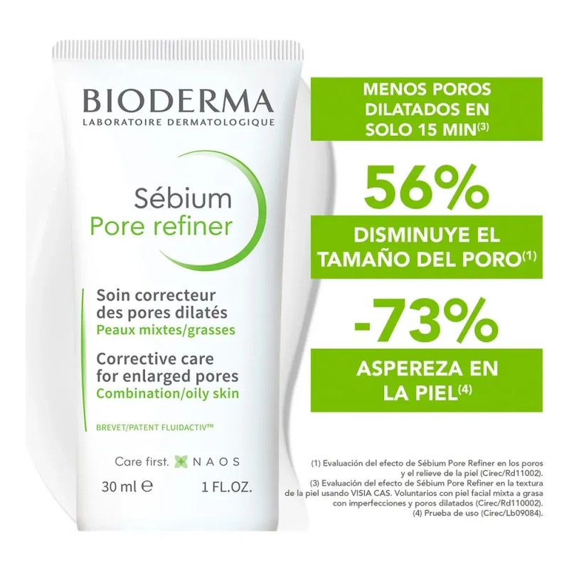 Bioderma Sébium Pore Refiner Corrector de Poros, Piel Mixta a