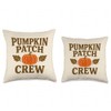 Pumpkin Patch Crew Fall Family Design Throw Pillow