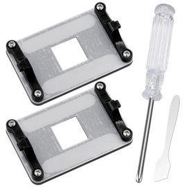 GATSUZG 2 Pack AM5 CPU Backplate & Heatsink Mounting Bracket for AMD Motherboards(X870/X670/B650/A620), Cooling Fan Heatsink Retention Plate for Water & Air Cooling, with Screwdriver, Mini Scraper