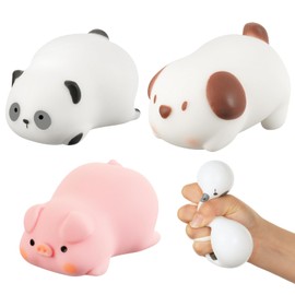 Ainiv Pack of 3 Anti-Stress Toy, Sensory Fidget Toy, Figure Stretch Toy for Children and Adults, Anti-Stress Squeeze Toy, Sensory Fidget Toy for Boys and Girls, Autism