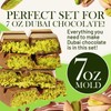 Dubai Chocolate Bar DIY Kit – Includes Mold, 12.3 oz