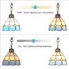 beaysyty Tiffany Style Stained Glass Retro Floor Lamp with Tray,