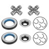 Front Axle Seal & Greaseable U Joint Kit & Hub