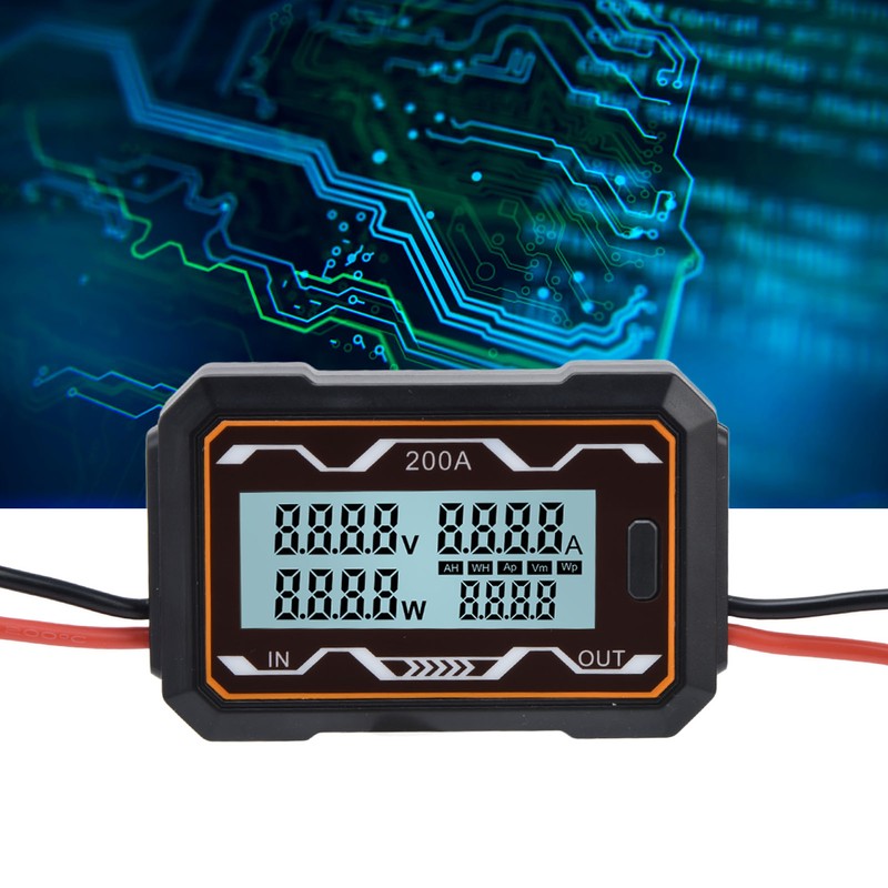 DC Power Meter Backlight Setting Large Screen Display Multifunctional Power