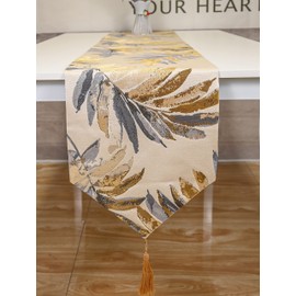 HoliSelear Multi-Size Colorful Leaf Table Runner Fall 13 x 72 Inch for Farmhouse Long Side Desk Tall Kitchen Tea/Coffee Table Dining Room Decoration Party Dresser Thanksgiving Christmas