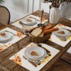 BIPASION Fall Placemats, Thanksgiving Pumpkins Truck Placemats for Dining Table
