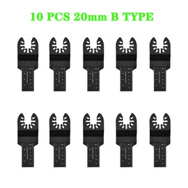 10Pcs Oscillating Saw Blade Imperial Standard High Carbon Steel Universal Multitool Blades Kit 10mm