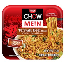 Nissin Chow Mein, Teriyaki Beef Flavor, 4 ounce (pack of 1) (7066208723)