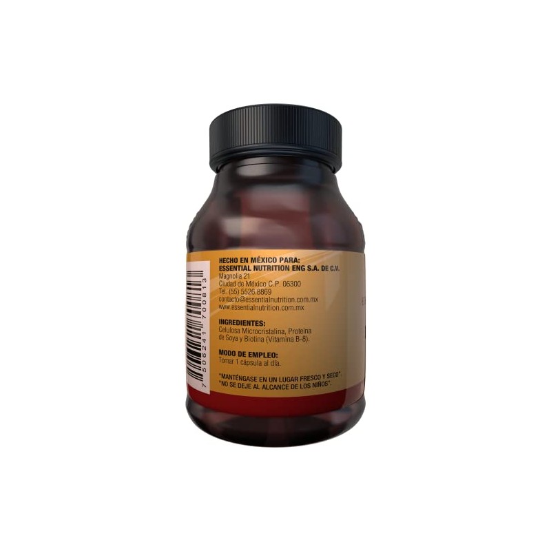 Essential Nutrition Biotina 30 Cápsulas de 500 mg