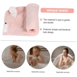 Vaguelly Hair Towel Wraps Soft Fleece Bath Hat for Quick Drying Hair Drying Hat for Girls