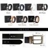 GRADE Men's Business Belt, Genuine Leather, 47.2 inches (120 cm),