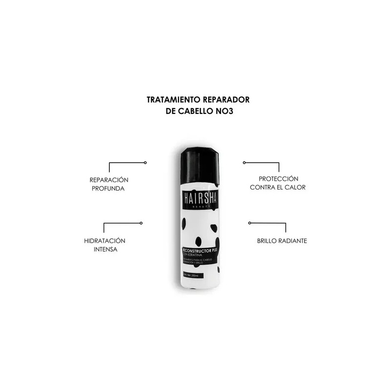 Kit Reparacion Total Cabello Mascarilla + Shampoo + Tratamie