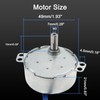 Fielect Synchronous Motor AC 110V 15-18RPM Turntable Motor CW Direction