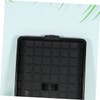 Gatuida 2pcs Black Root Control Flower Pot Tray Lightweight Plastic