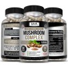 10x Mushroom Complex Supplement, Lions Mane, Reishi, Shiitake, Immune Capsule