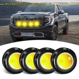 CHUSYYRAY 4PCS Waterproof LED Strip Light For Boat / Truck / Car/ Suv / Rv Amber